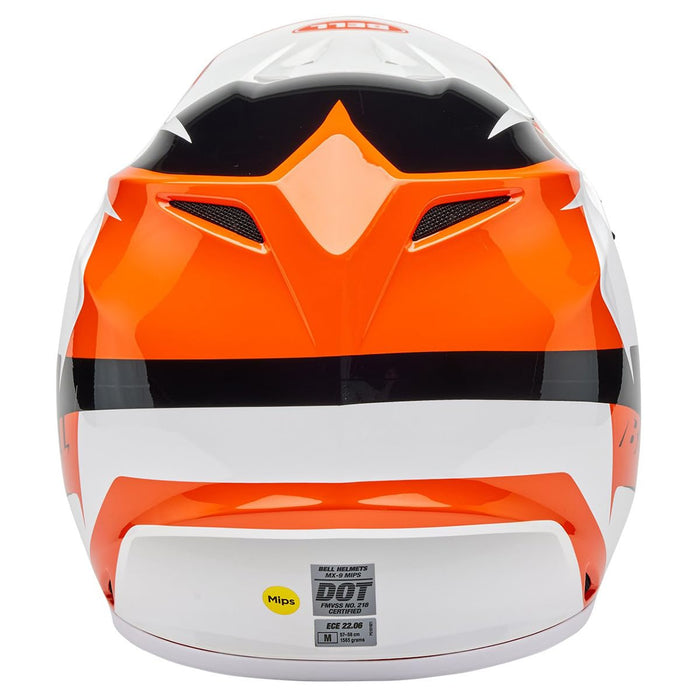 Bell Moto MX-9 MIPS Orange/White Rift X-Large