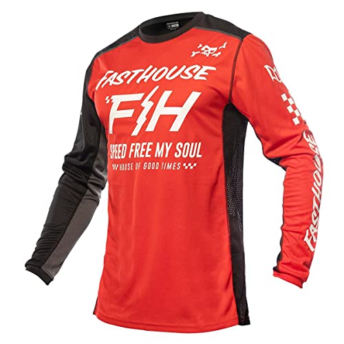 Fasthouse Grindhouse Slammer Jersey Red/Black Small