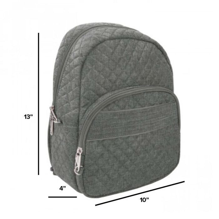 Travelon AT BoHo Daybag Backpack Gray Heather Solid