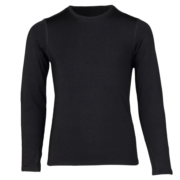 Hot Chillys Micro-Elite Chamois Crew Youth Black Small