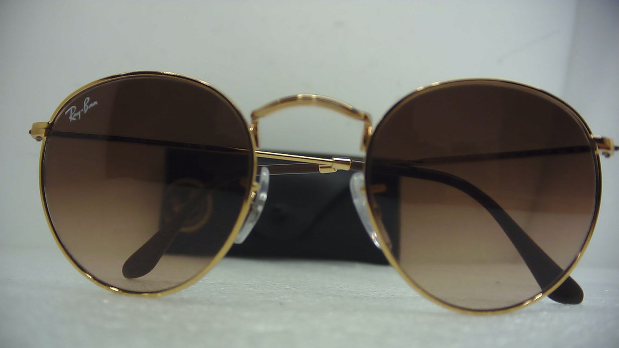 Rayban Round Metal Light Bronze-Pink Gradient Brown 47 - Open Box (Without Box)