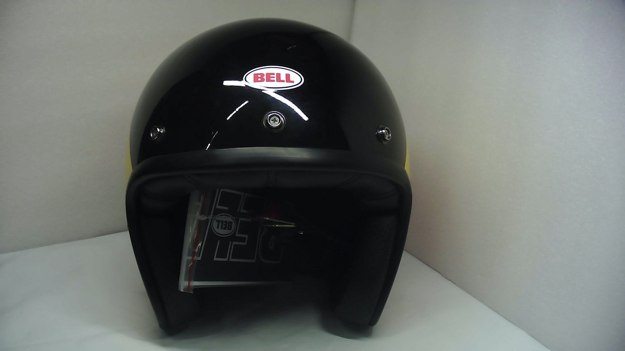 Bell Moto Custom 500 Helmets Riff Gloss Black/Yellow/Orange/Red Medium - Open Box (Without Box)