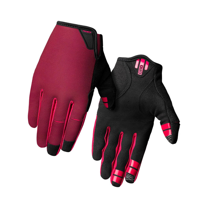 Giro La Dnd Womens Bicycle Gloves Dark Cherry/Raspberry Small