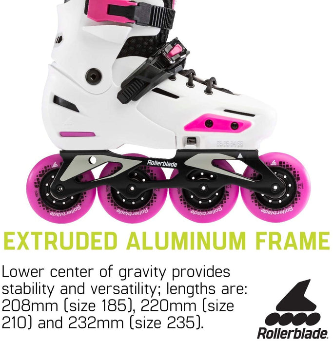 Rollerblade Apex G White/Pink 2-5