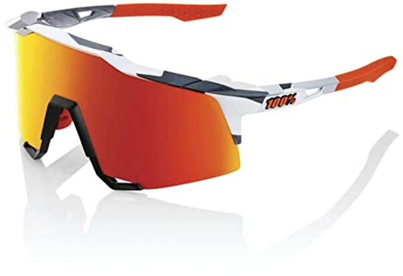 Ride 100 Speedcraft Sport - Soft Tact Grey Camo - HiPER Red Multilayer Mirror Lens