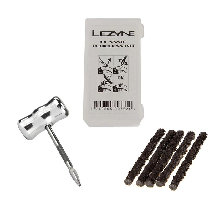 Lezyne Classic Tubeless Kit Tubeless Repair Kit Includes Tool And 5 Plugs