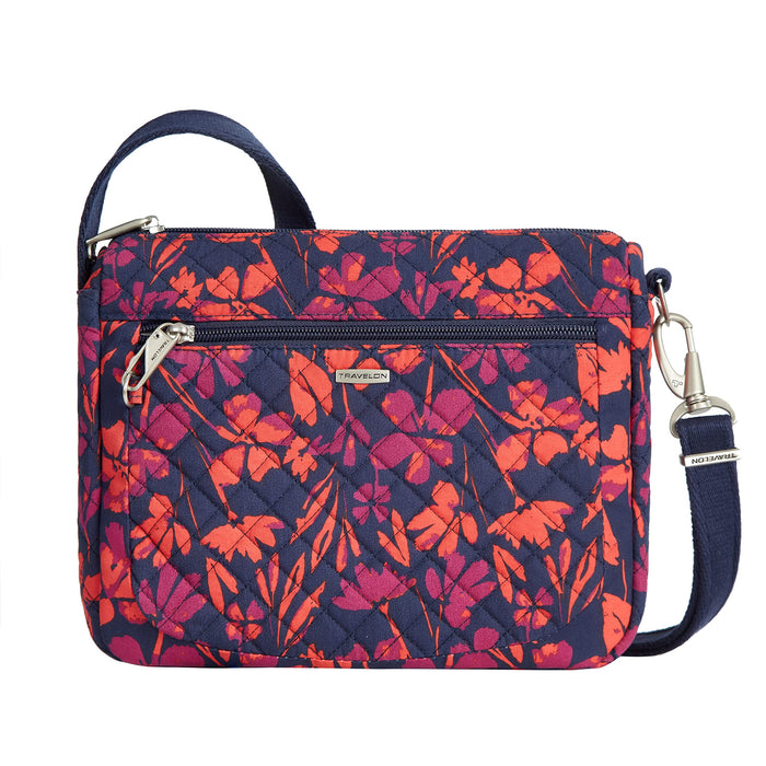 Travelon AT Cls Sm E/W Crossbdy Bag Painted Floral