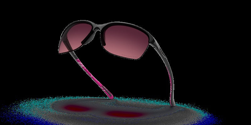 Oakley Unstoppable Polished Black/Smokey O W/ Rose Gradient Polarized