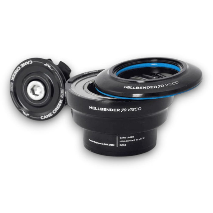 Cane Creek Hellbender 70 Visco Upper Headset ZS44/28.6-H13.5 Mid Tune Black Bicycle Headsets