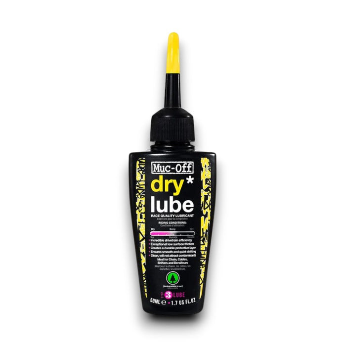 Muc-Off Bio Dry Bike Chain Lube Bicycle Lubricants Biodegradable Performance Bicycle Lubricants