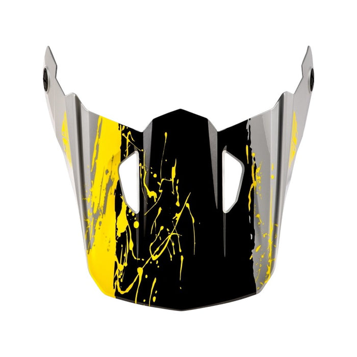 Fly Racing Youth Kinetic Drip Helmet Visor Grey/Black/Yellow