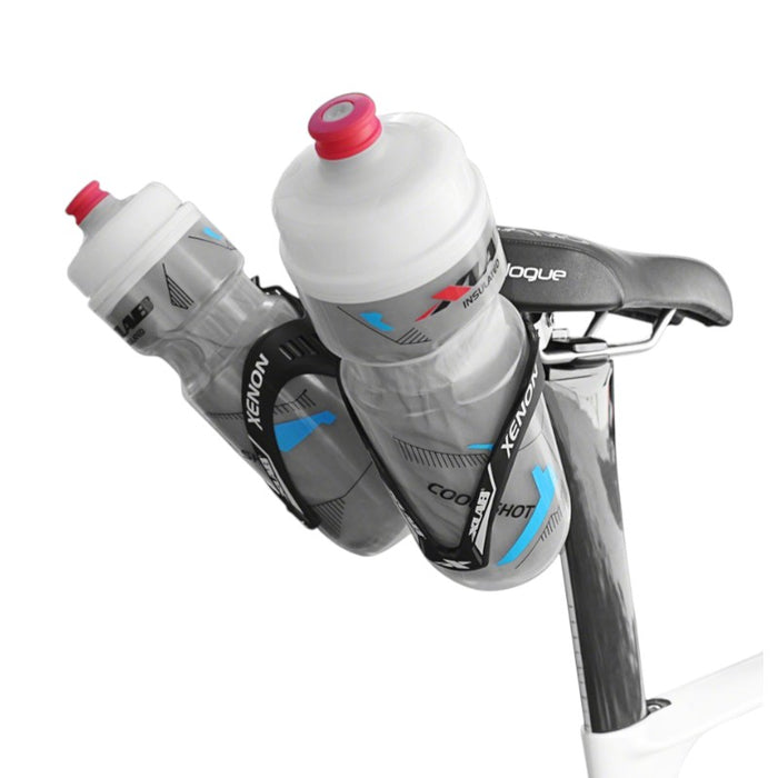 XLAB Mini Wing 105 Saddle Mounted Dual Water Bottle Carrier System Bicycle Bottle Cages