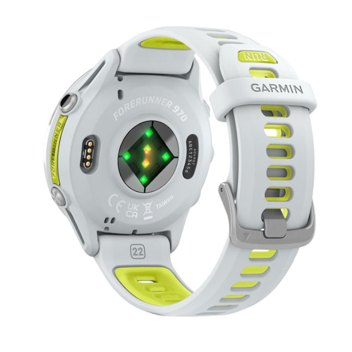 Garmin Forerunner 970 SmartWatch - Whitestone/Amp Yellow