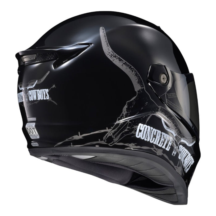 SCORPION EXO Covert Fx Full Face Concrete Cowboys Motorcycle Helmets