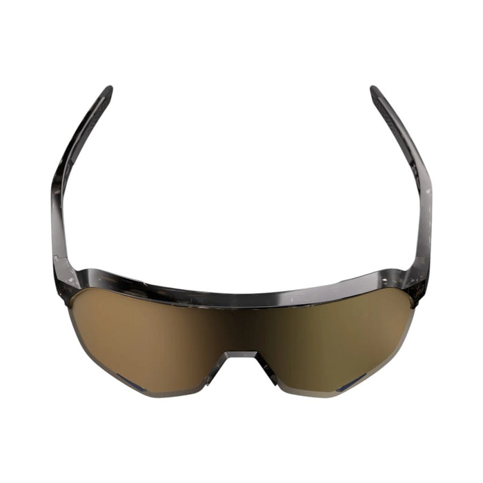 100% S2 Gloss Black Havana Soft Gold Mirror Bicycle Sunglasses