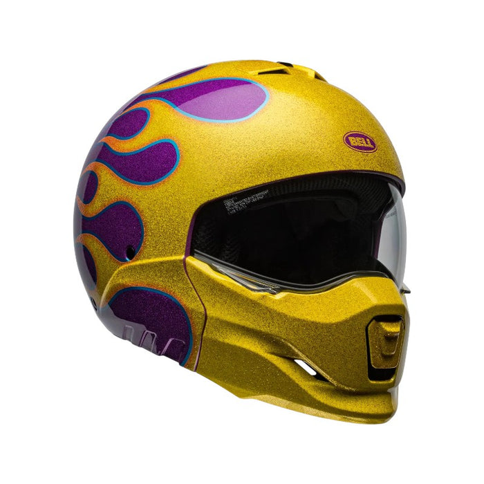 bell brozer helmet Broozer Solid Motorcycle Gear face and open Modular Helmet Bell Broozer Cranium