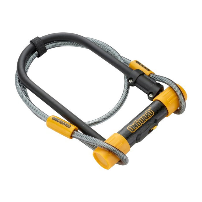 OnGuard BullDog  4.5 x 9 Keyed Black Includes 4' cable and bracket Bicycle U-Locks