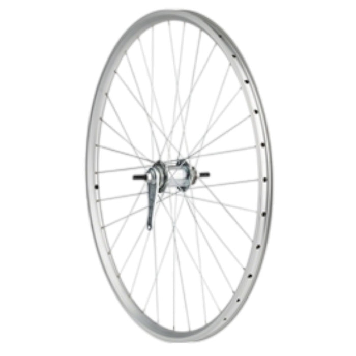 Sta-Tru Double Wall Rear Wheel - 26x1 3/8 x 110mm Bolt-On SS Coaster Brake Silve