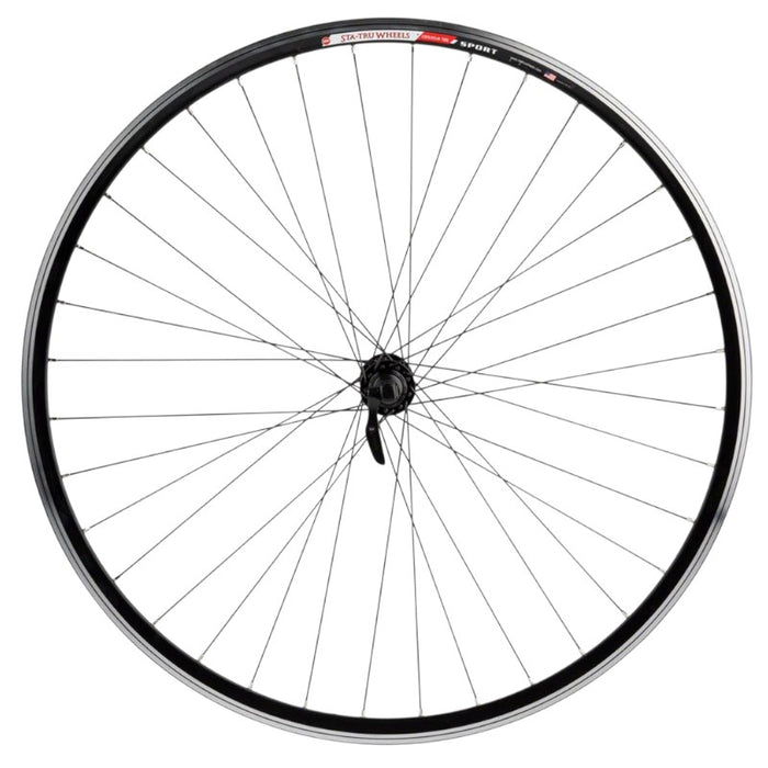 Sta-Tru Double Wall Rear Wheel - 700c QR 10 x 130mm HG 8/9/10-Speed Black 16.5i