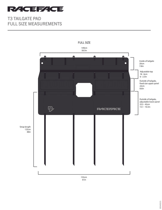 RaceFace T3 Bicycle Tailgate Covers