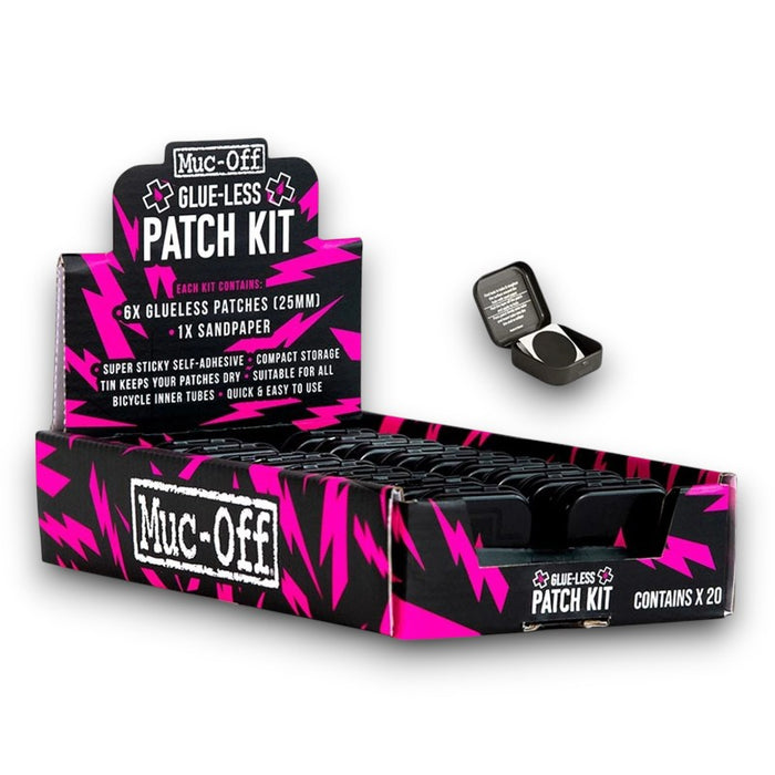 Muc-Off Glueless Patch Kit 20 PCS Bicycle Tube and Tire Repair