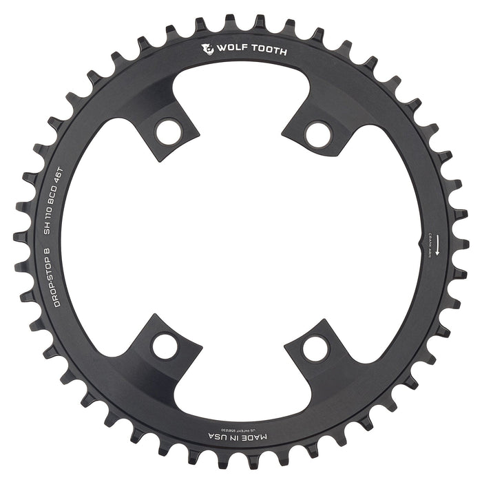 Wolf Tooth 110 BCD Asymmetric 4-Bolt Bicycle Chainrings for Shimano Cranks