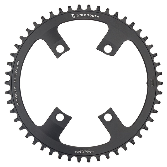 Wolf Tooth 110 BCD Asymmetric 4-Bolt Bicycle Chainrings for Shimano Cranks