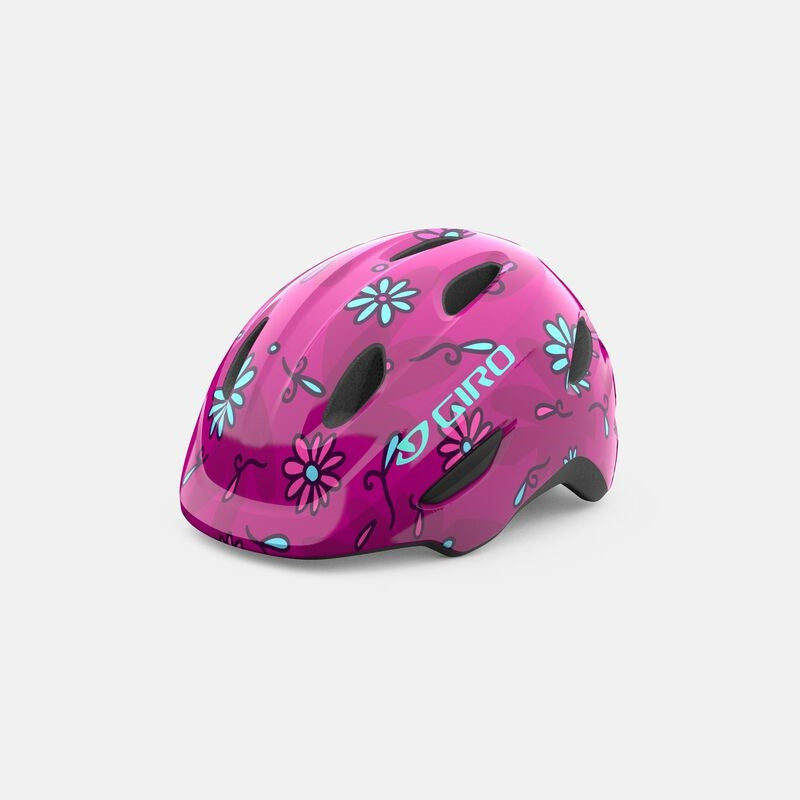 Giro Scamp Youth Bike Helmet - Pink Street Sugar Daisies - Size XS (45–49 cm) - Open Box  - (Without Original Box)