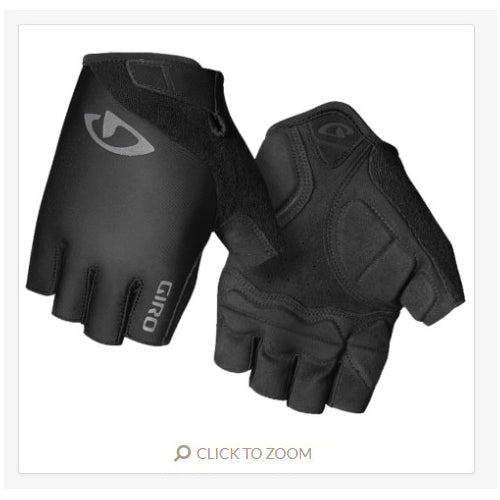 Giro Jag Road Gloves - Black - Size M - Open Box  - (Without Original Box)
