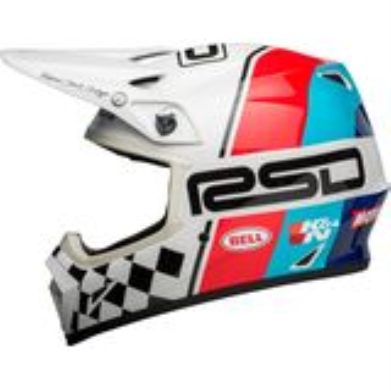 Bell MX-9 MIPS Helmets - RSD The Rally Gloss White/Black - Large - Open Box  - (Without Original Box)