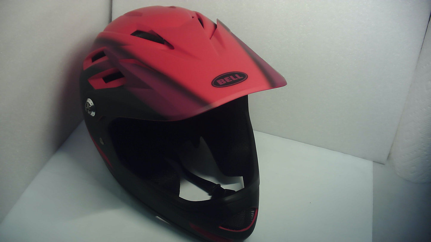 Bell Sanction Adult Full-Face Bike Helmet - Matte Red/Black - Size S (52–54 cm) - Open Box  - (Without Original Box)