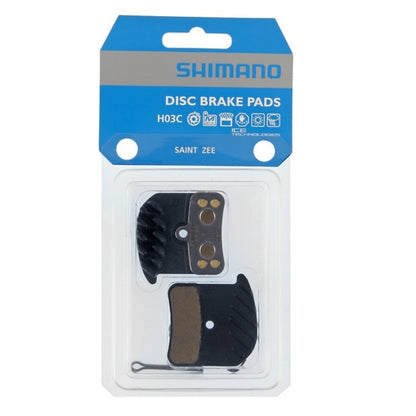 Shimano Metal Pad W/ Fin (H03C), Pad Spring, W/S Plit Pin, 1 Pair, Ind.Pack