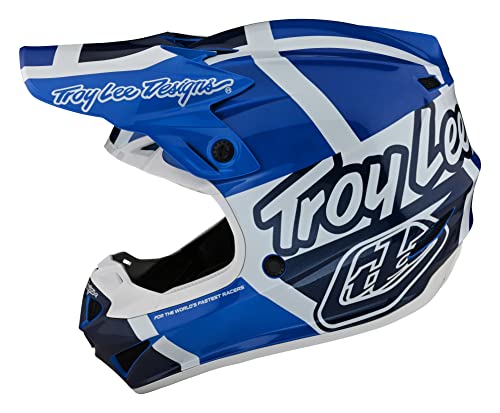 Troy Lee Designs SE4 Polyacrylite Midnight Motocross Helmet W/MIPS Blue XL