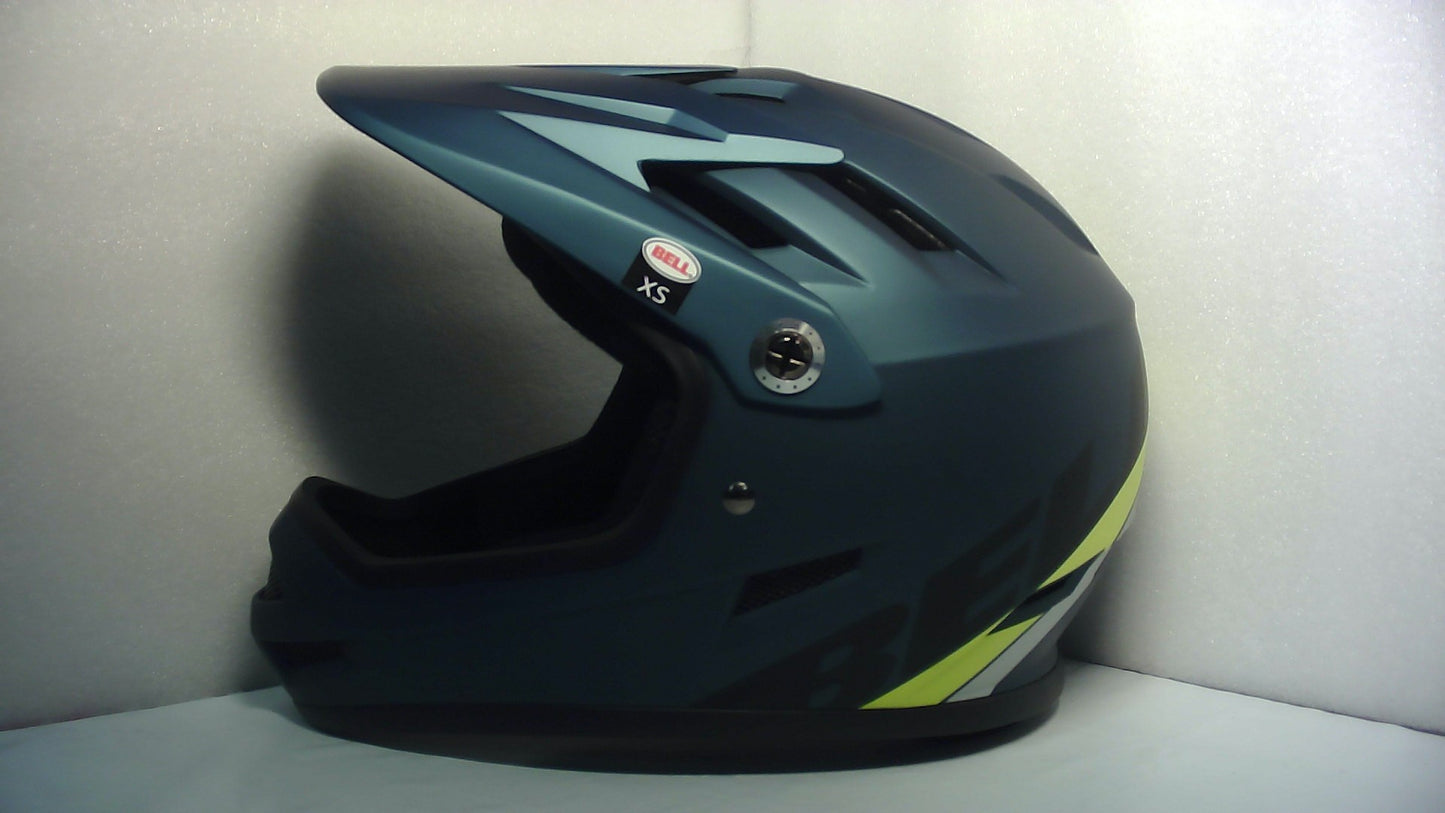 Bell Bike Sanction Helmet Agility Matte Blue/Hi-Viz X-Small - Open Box  - (Without Original Box)