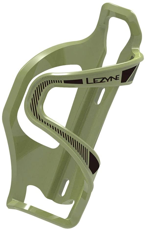 Lezyne Flow Side Load Bottle Cage Composite Left Army Green 48G