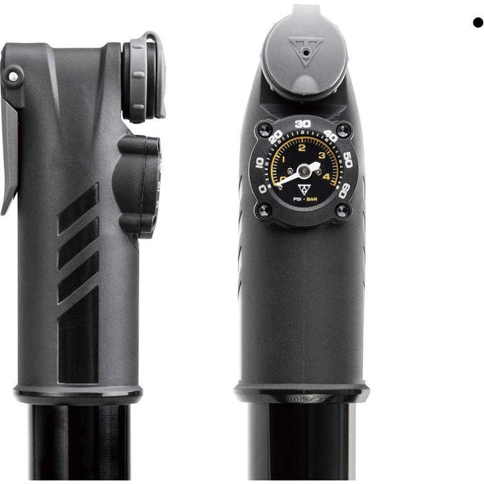 Topeak Mountain TT Twin Turbo, Black, 60PSI