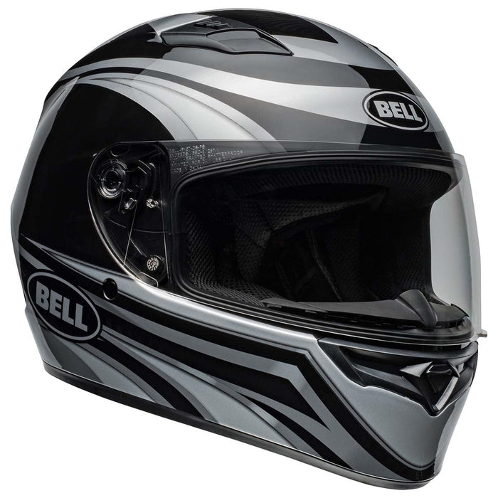 Bell Moto Qualifier Conduit Gloss Silver/Black Large