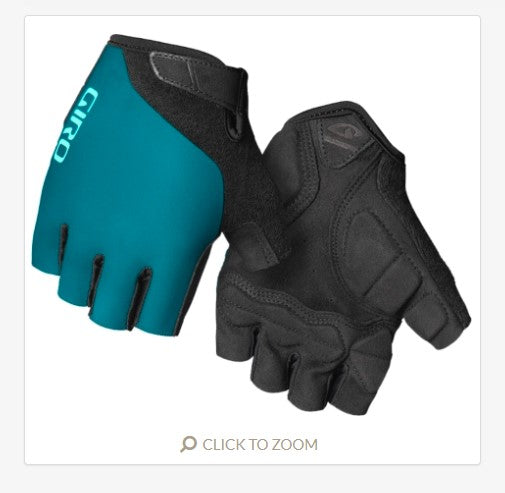 Giro Jag'ette Womens Road Gloves - Harbor Blue/Screaming Teal - Size S - Open Box  - (Without Original Box)