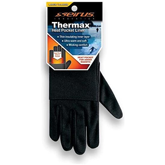 Seirus Innovation Thermax Heat Pocket Glove Liner for Cold Weather Insulation & Layering Snow Gloves
