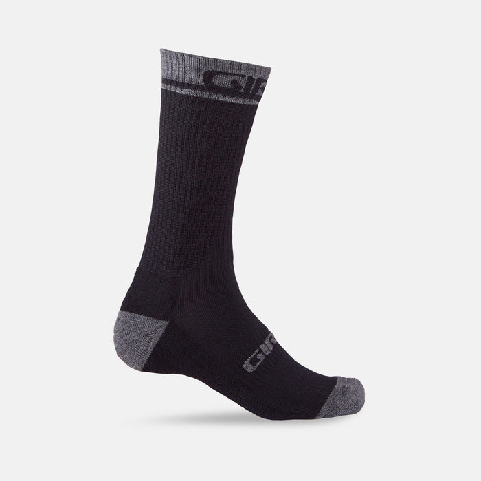 Giro Winter Merino Wool Socks - Black/Dark Shadow - Size M