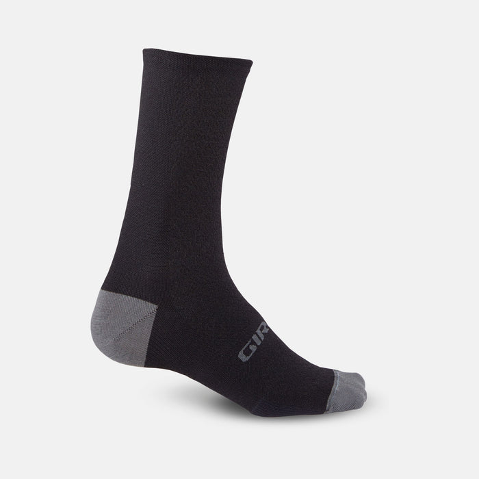 Giro HRc+ Merino Wool Socks - Black/Charcoal - Size S