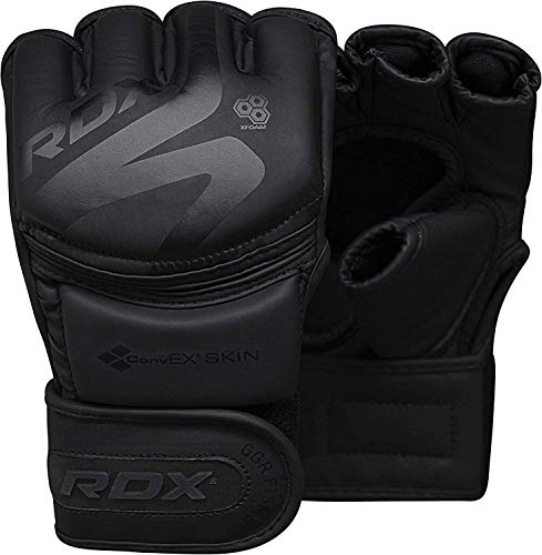 RDX Sports Grappling Glove F15 Matte Black Small