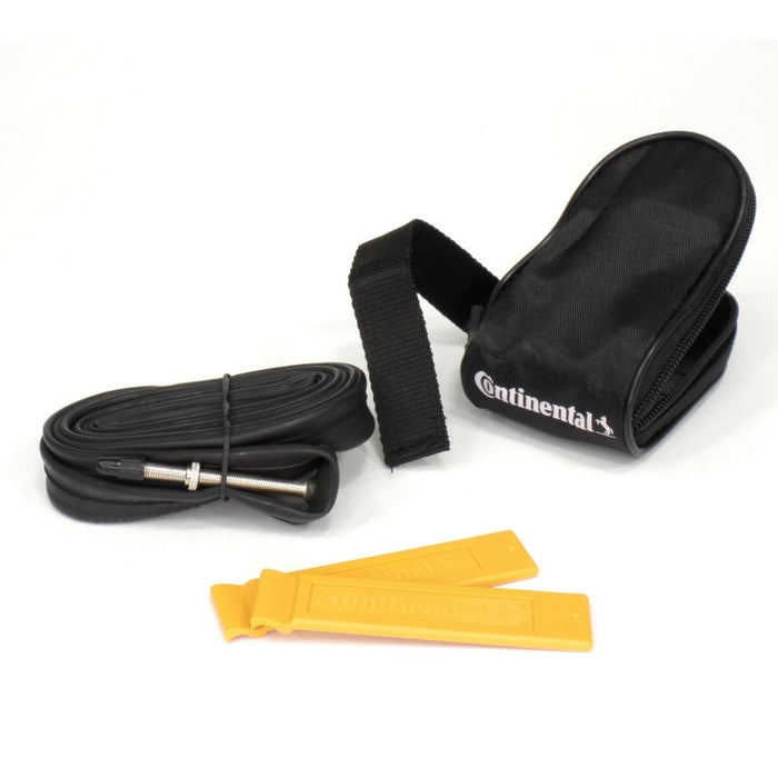 Continental Saddle Bag - Includes 700 x 18-25 Presta Tube 2 Tire Levers Black