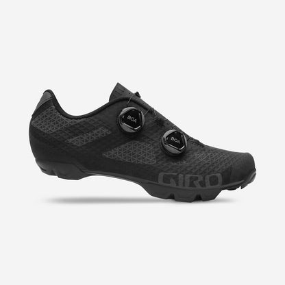 Giro Sector Dirt Shoes - Black/Dark Shadow - Size 45.5