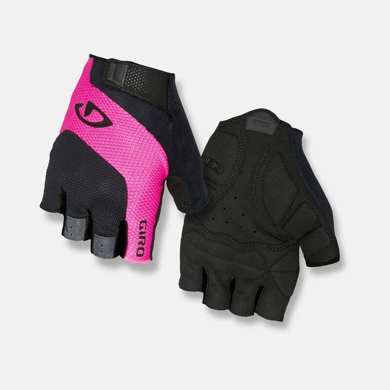 Giro Tessa Gel Womens Road Gloves - Black/Bright Pink - Size M - Open Box  - (Without Original Box)