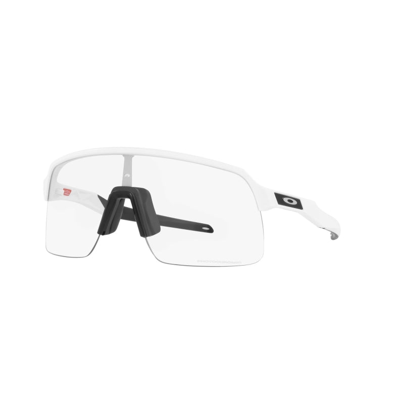 Oakley Sutro Lite Rectangular Sunglasses Matte White/Clear Photochromic 39 mm