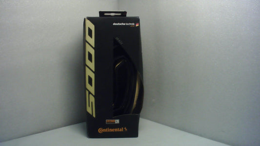 Continental Grand Prix 5000 700 X 28 Folding Black/Cream  + Black Chili - Open Box  - (Without Original Box)