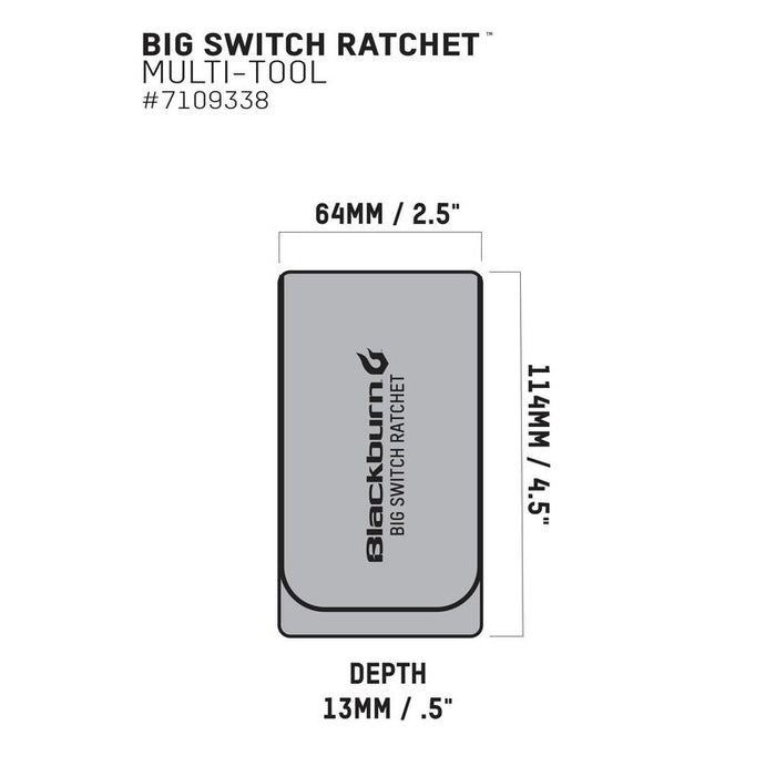 Blackburn Big Switch Ratchet Multi-Tool Black/Sliver