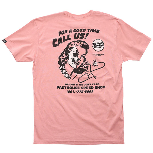 Fasthouse Call Us SS Tee Desert Pink Large