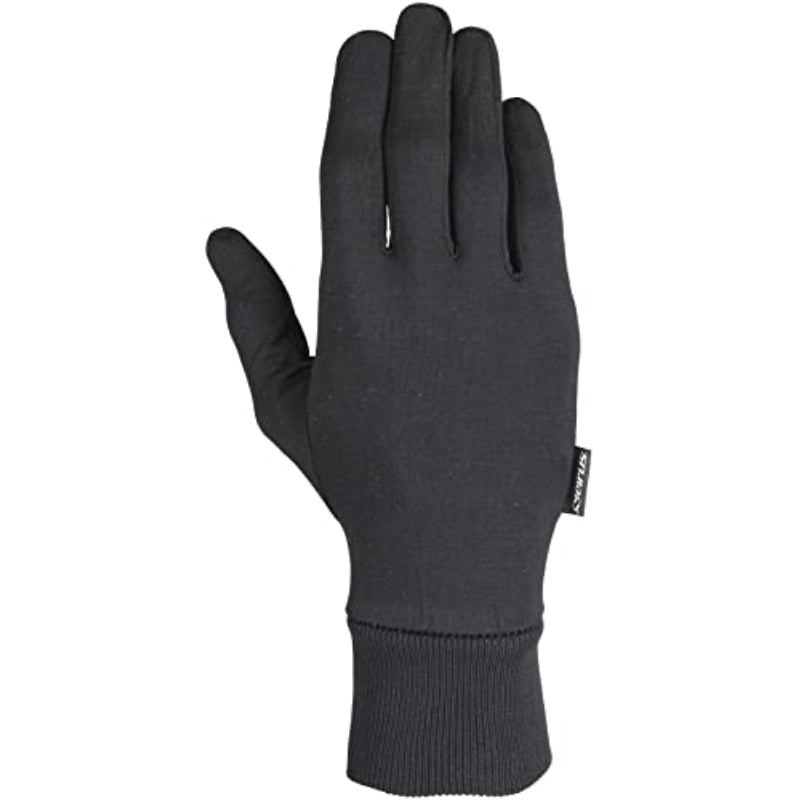 Seirus Innovation Arctic Silk Glove Liner - Black - Small/Medium